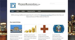 Desktop Screenshot of detroitbusinesslaw.com