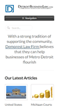 Mobile Screenshot of detroitbusinesslaw.com
